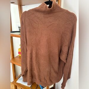 Aritzia Wilfred Free brown turtleneck